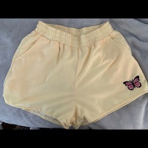Shein Yellow Comfy Shorts